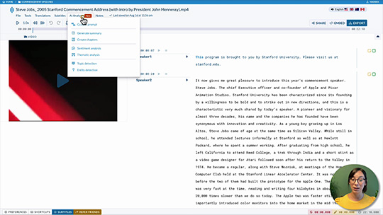 Transform your Sonix transcripts with AI Analysis