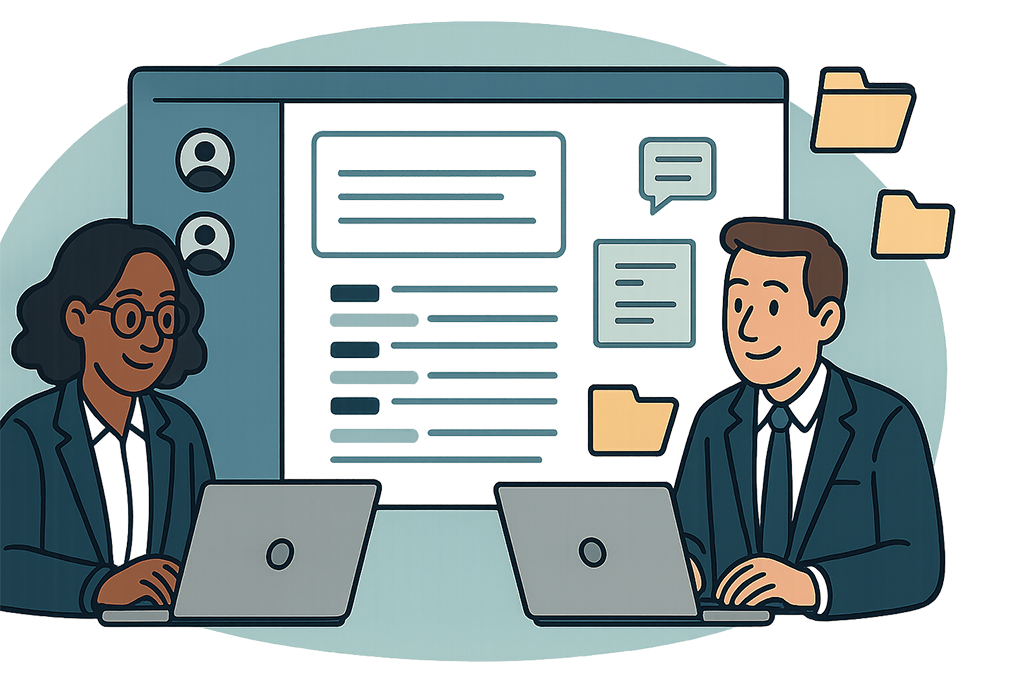Sonix dashboard showing transcription collaboration across a multi-attorney law firm
