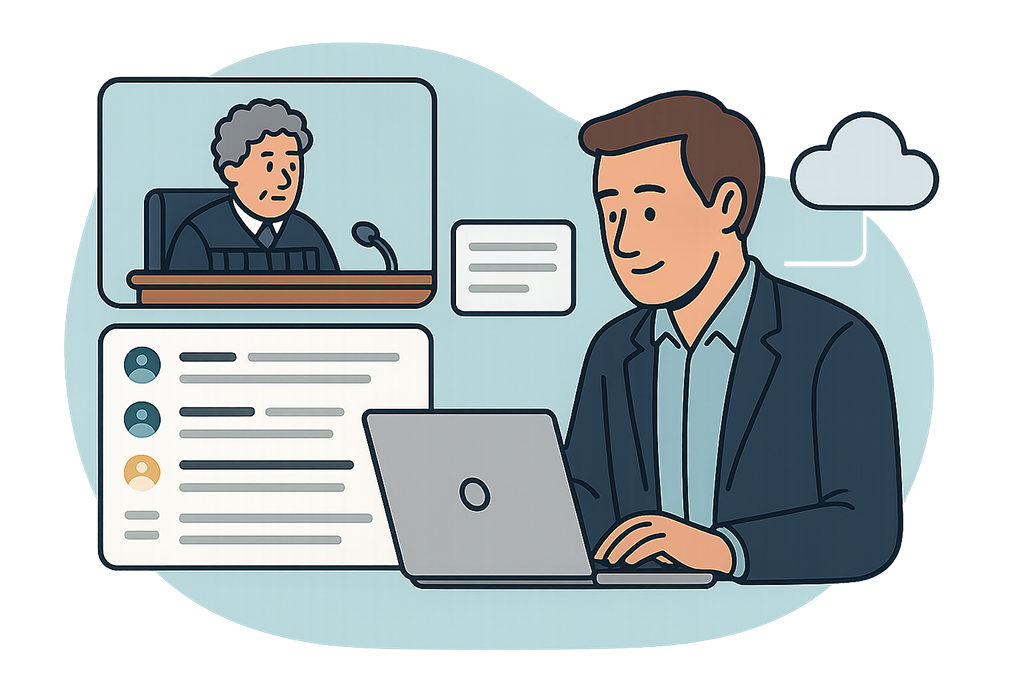 Real-time transcription for legal Zoom meetings and remote hearings